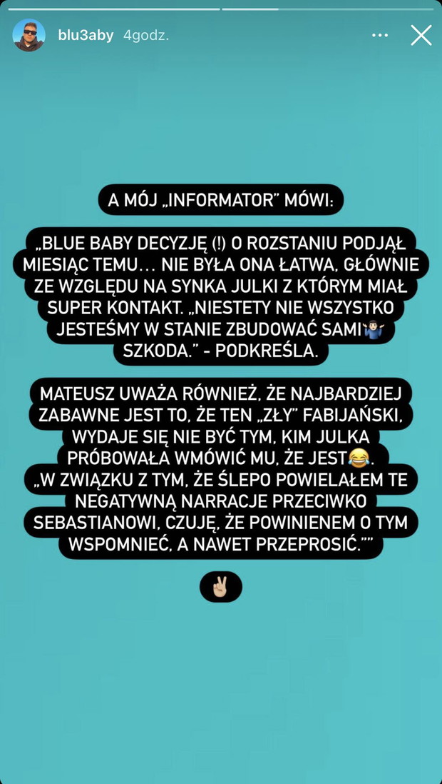 Oświadczenie Blue Baby