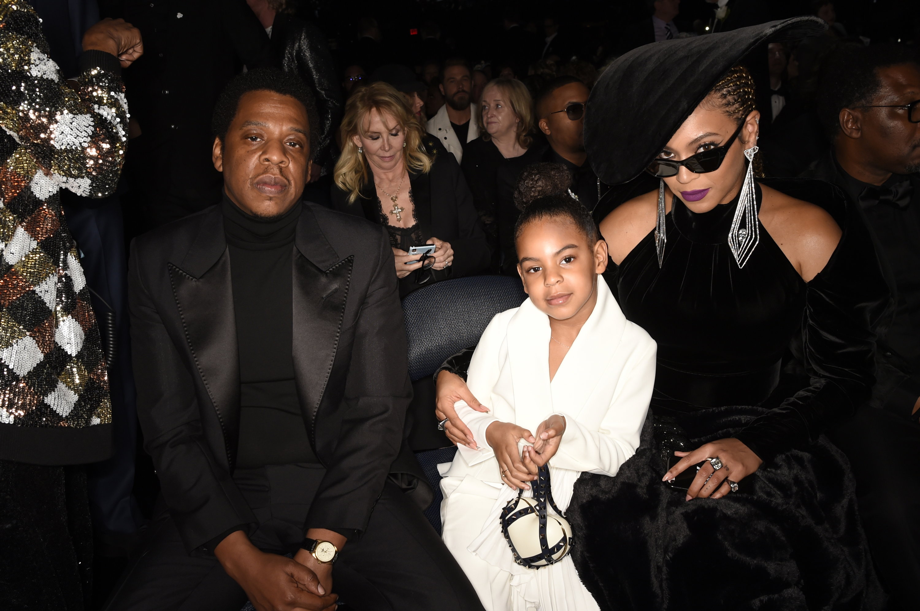 Blue Ivy z rodzicami podczas rozdania nagród Grammy w 2018 roku