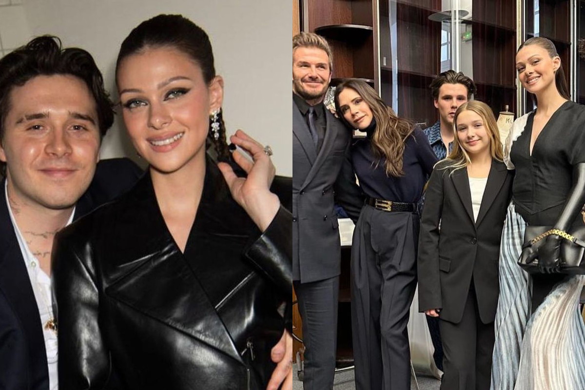 Beckhamowie i Nicola Peltz w Paryżu