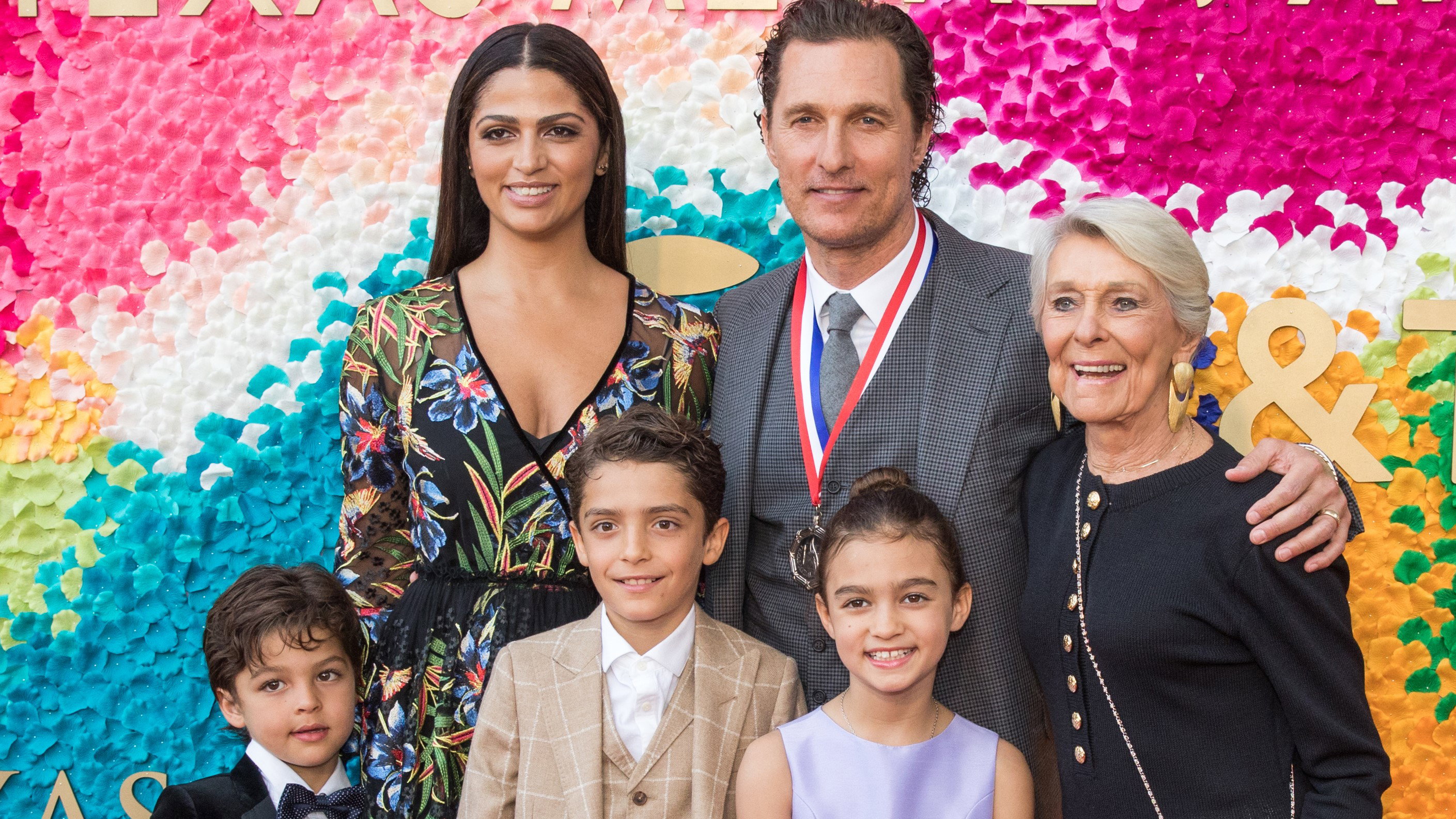 Matthew McConaughey  z rodziną