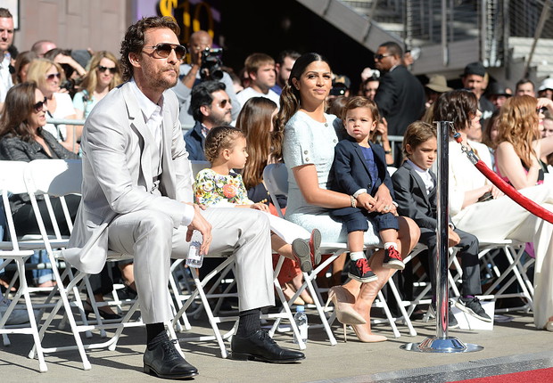Matthew McConaughey z rodziną