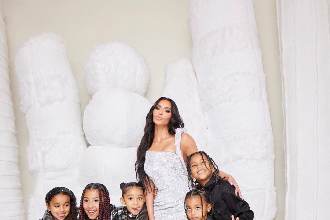 Kim Kardashian z dziećmi i Dream Kardashian