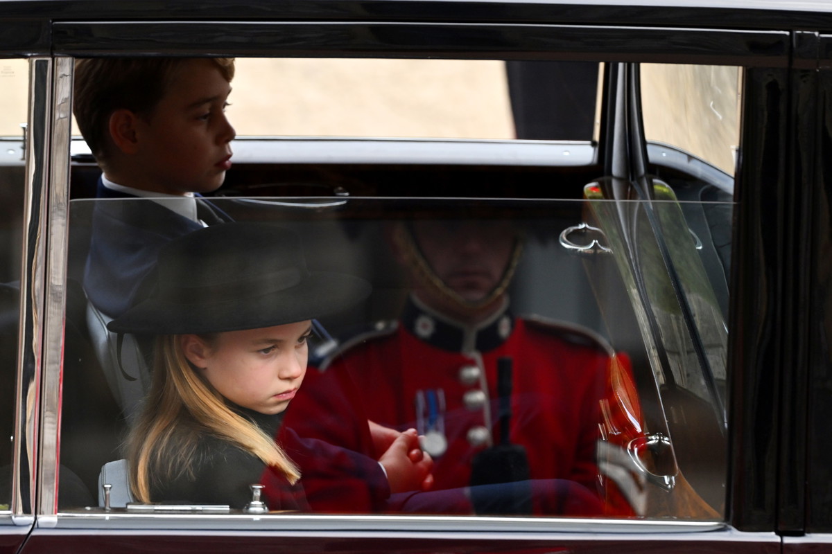 Księżniczka Charlotte na pogrzebie królowej Elżbiety II