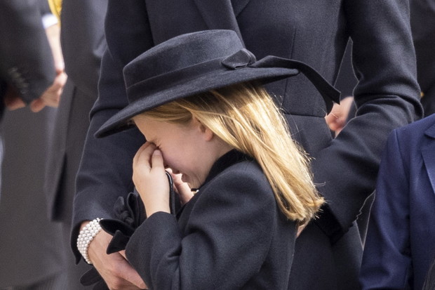 Księżniczka Charlotte na pogrzebie królowej Elżbiety II