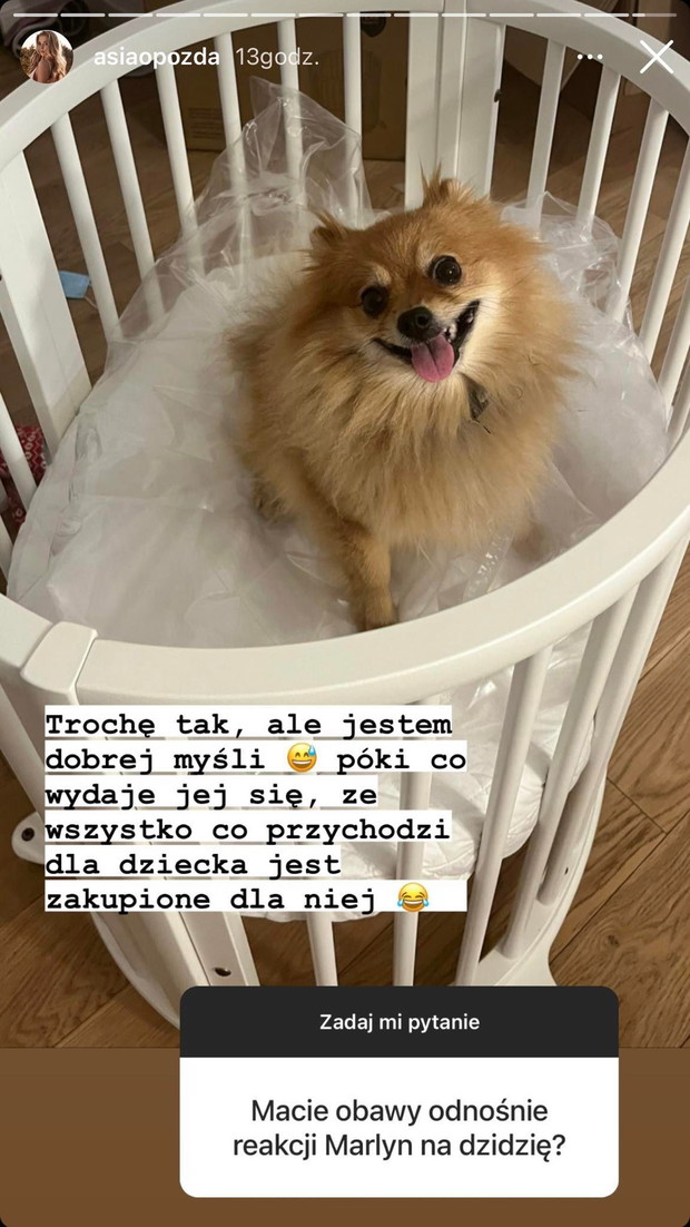 Joanna Opozda odpowiedziała na pytania fanek i fanów, a także pokazała łóżeczko dla dziecka