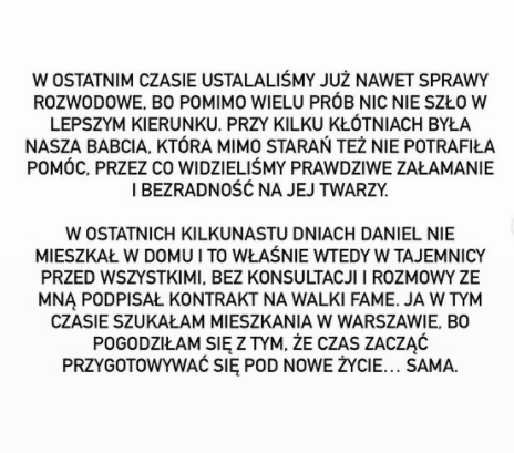 Treść oświadczenia Deynn