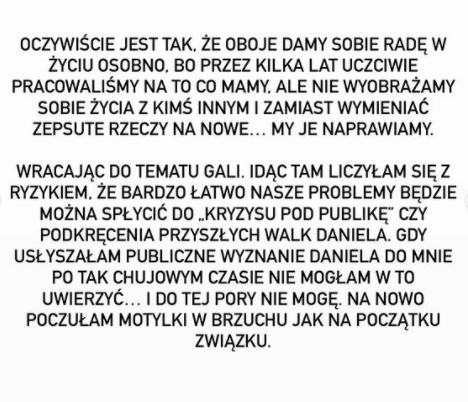 Treść oświadczenia Deynn