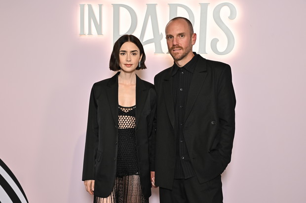Lily Collins i jej mąż, Charlie McDowell, fot. Marc Piasecki/WireImage