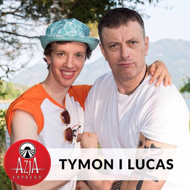 Tymon Tymański z synem Lucasem