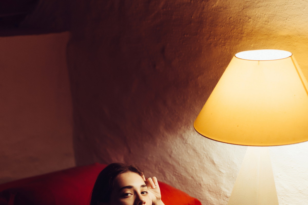 Fashion photoshoot of young sensual woman