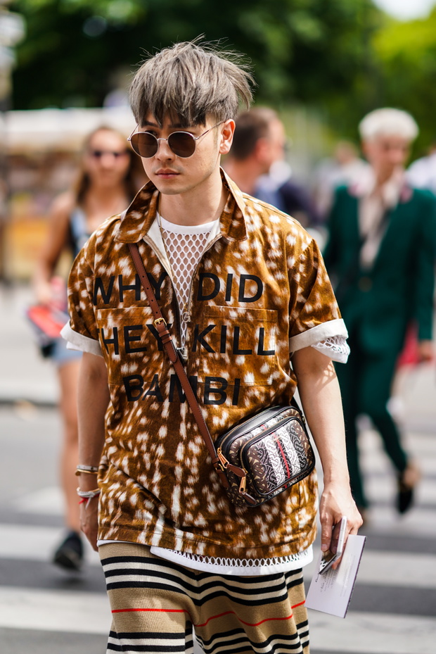 Street Style : Paris Fashion Week - Menswear Spring/Summer 2020 : Day Six