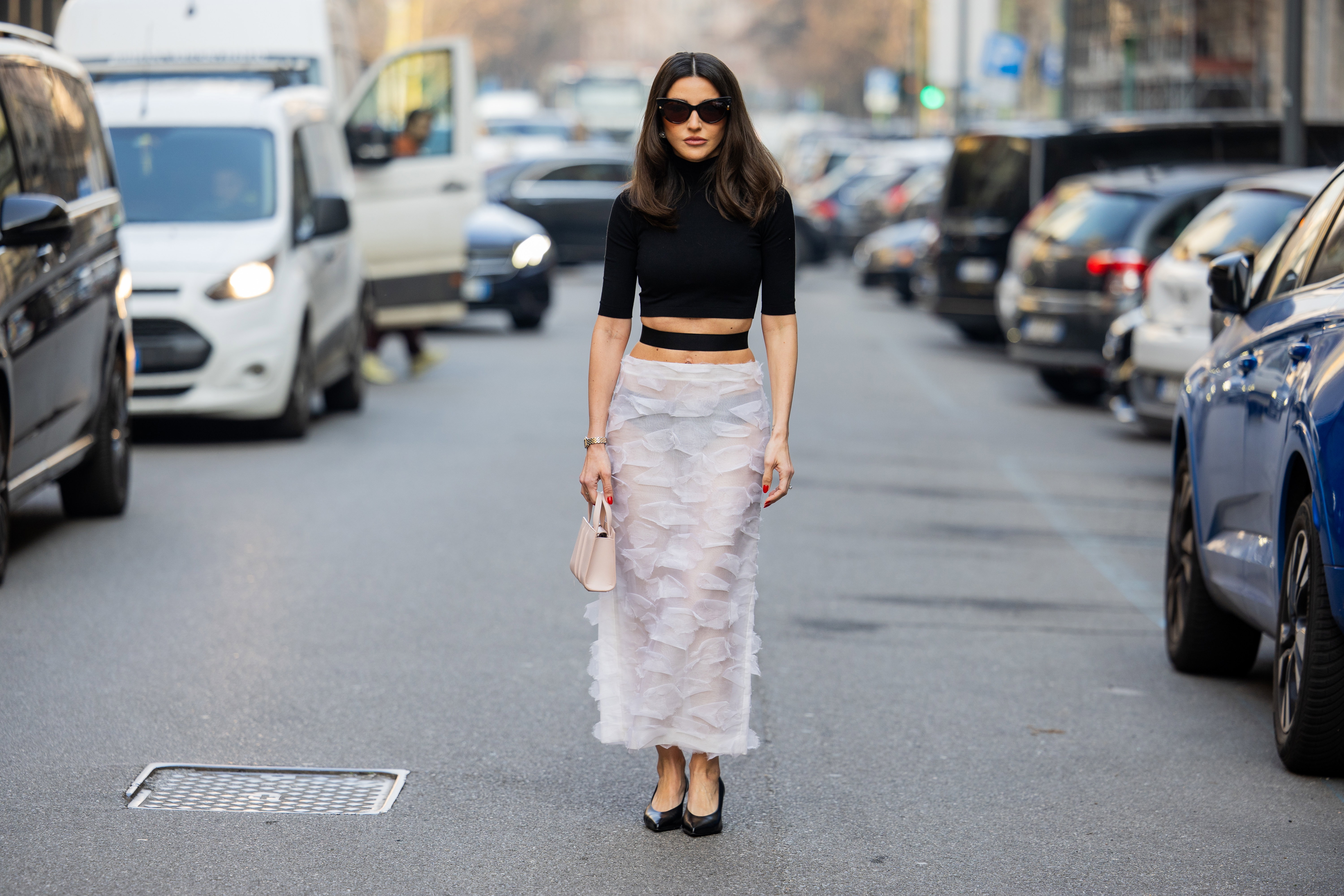 Street Style - Day 3 - Milan Fashion Week - Womenswear Fall/Winter 2026/2027