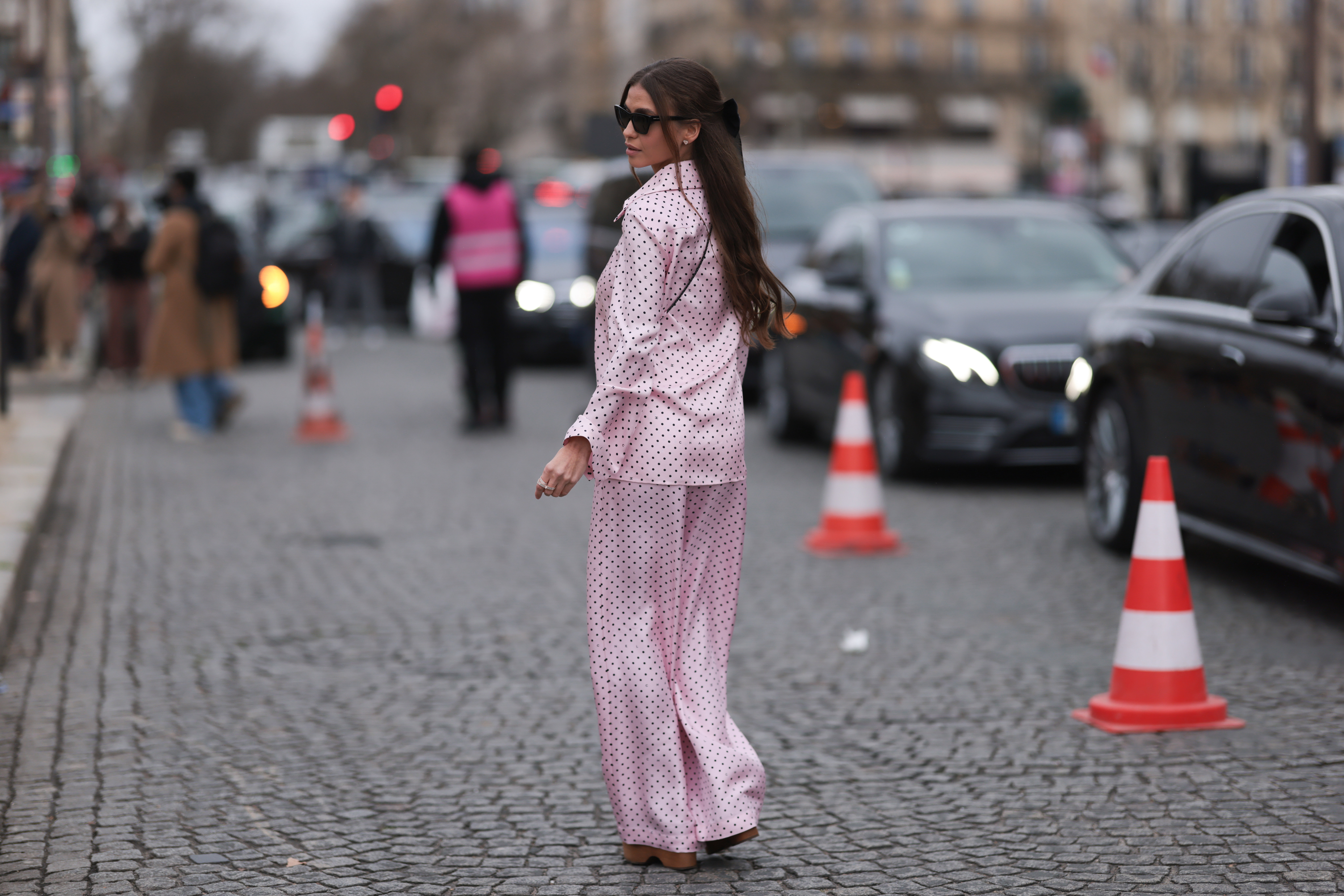 Street Style - Paris Fashion Week - Womenswear Fall/Winter 2024/2025 - Day Nine