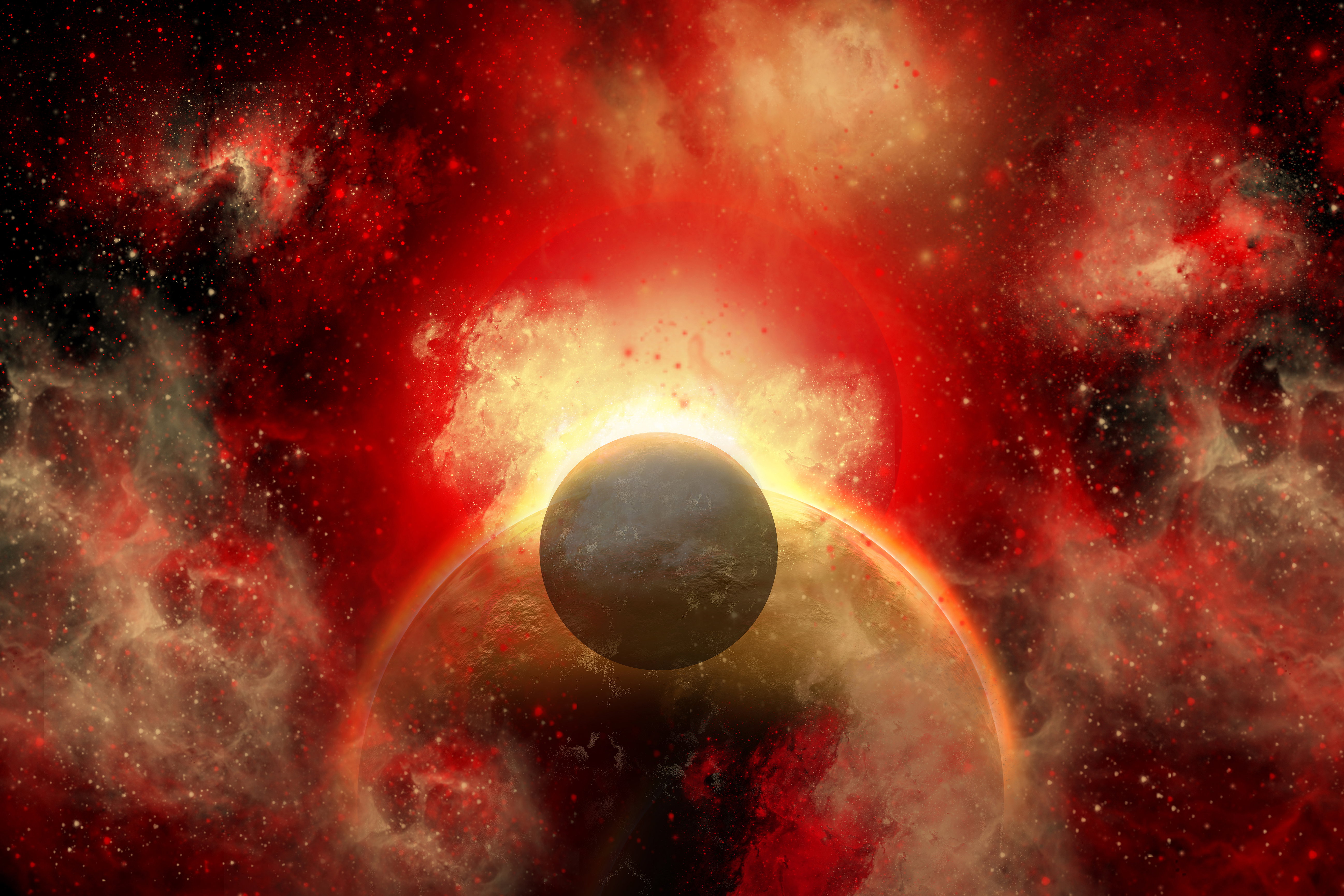 When a star turns into a supernova, any planets and their moons that orbit the dying star are also destroyed.