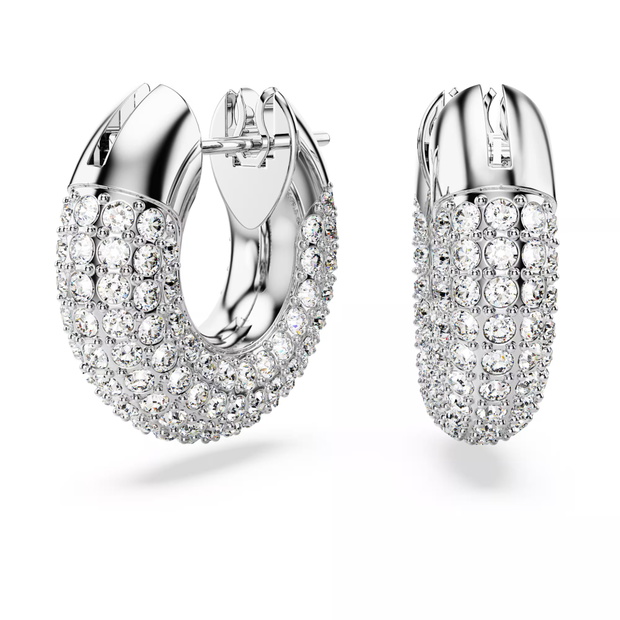 kolczyki-kreole-dextera--małe--białe--powłoka-z-rodu-swarovski-5618306