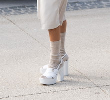 Street Style - Paris Fashion Week - Womenswear Spring/Summer 2025 - Day Nine