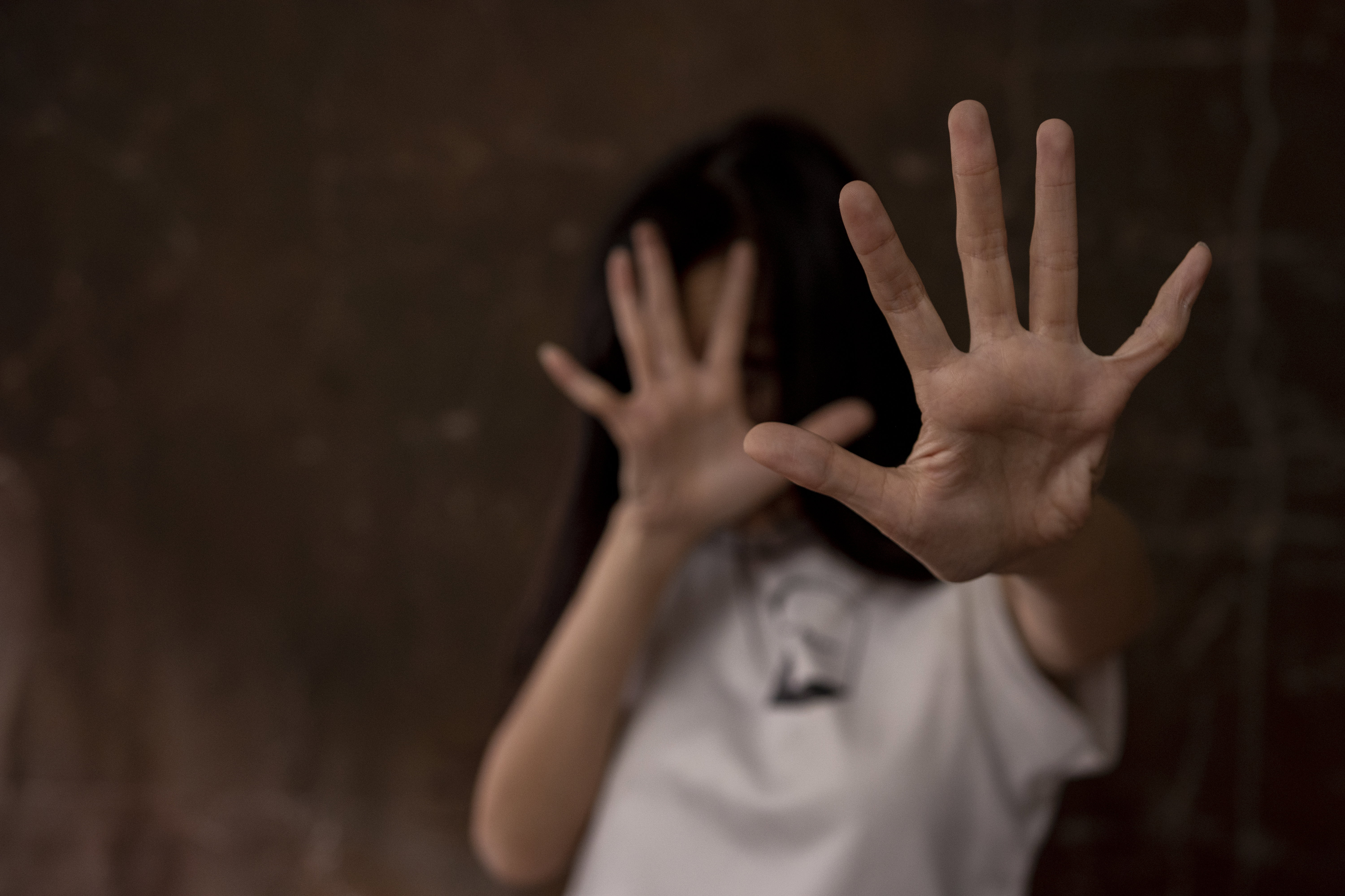 Children violence and abused concept