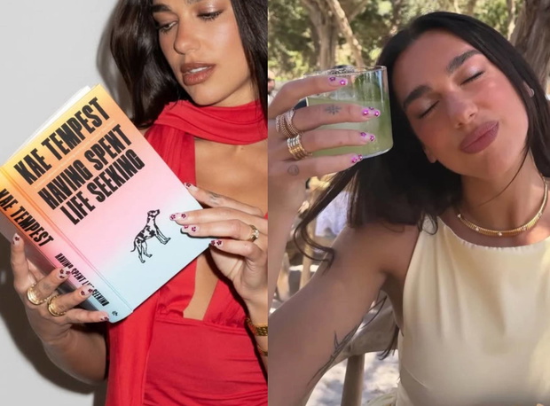 Modne paznokcie na lato 2026 w stylu Dua Lipy