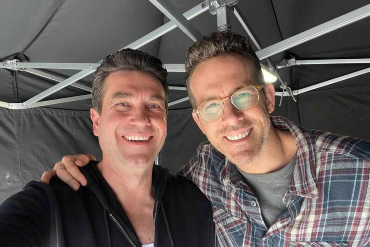 Marcin Dorociński, Ryan Reynolds, fot. instagram.com/marcindorocinski