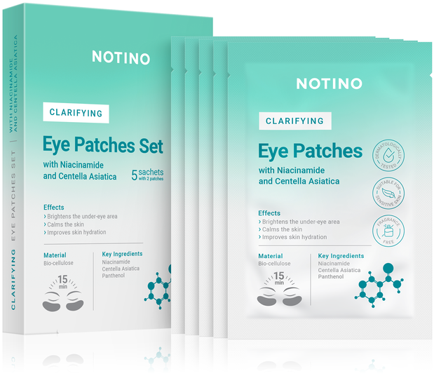 Notino_Clarifying Bio-Cellulose Eye Patches Set with Niacinamide and Centella Asiatica maseczka rozjasniajaca do okolic oczu_3