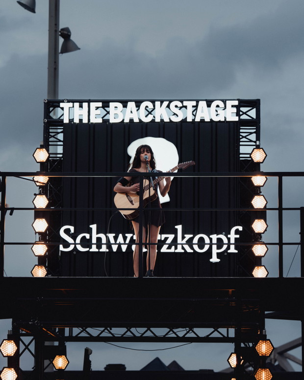 Luisillon performing at Schwarzkopf Backstage Activation at Primavera Sound Barcelona