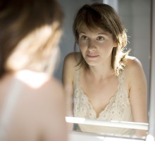 woman in the mirror