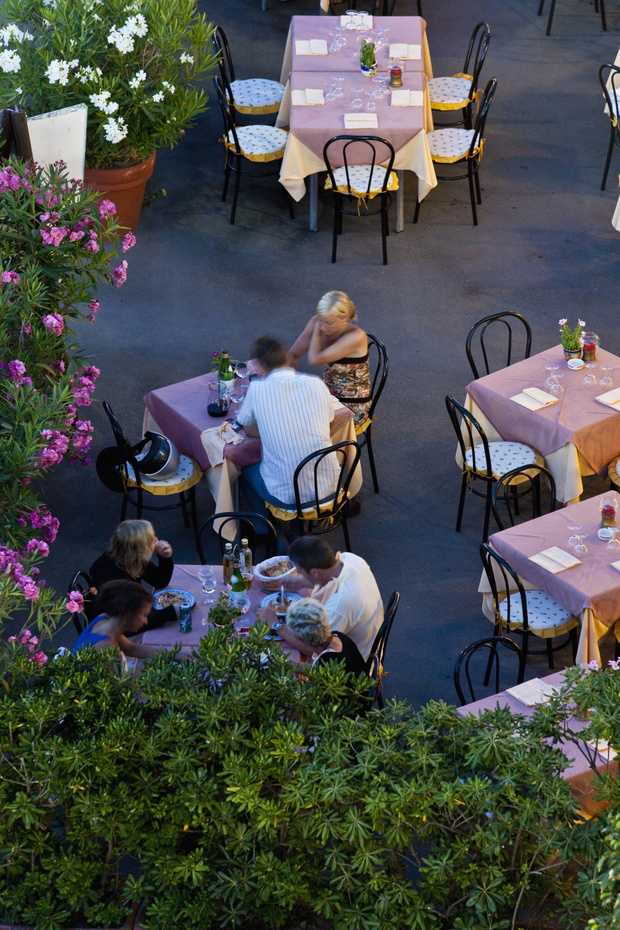 Ischia island - Small restaurant at the Port