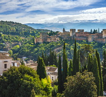 The Alhambra at Granada Spain