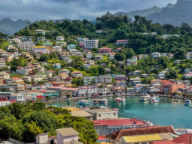 Waterfront -Saint George's, the Capital of Grenada