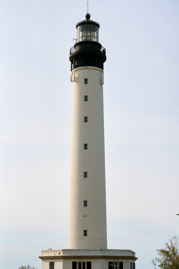 Phare des Baleines lighthouse standing tall on Île de Ré, France
