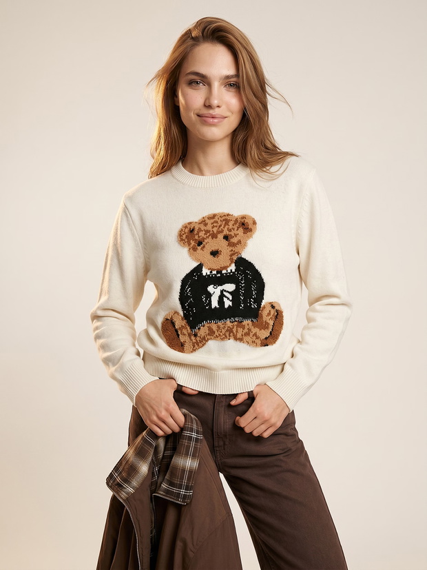 Sweter z misiem