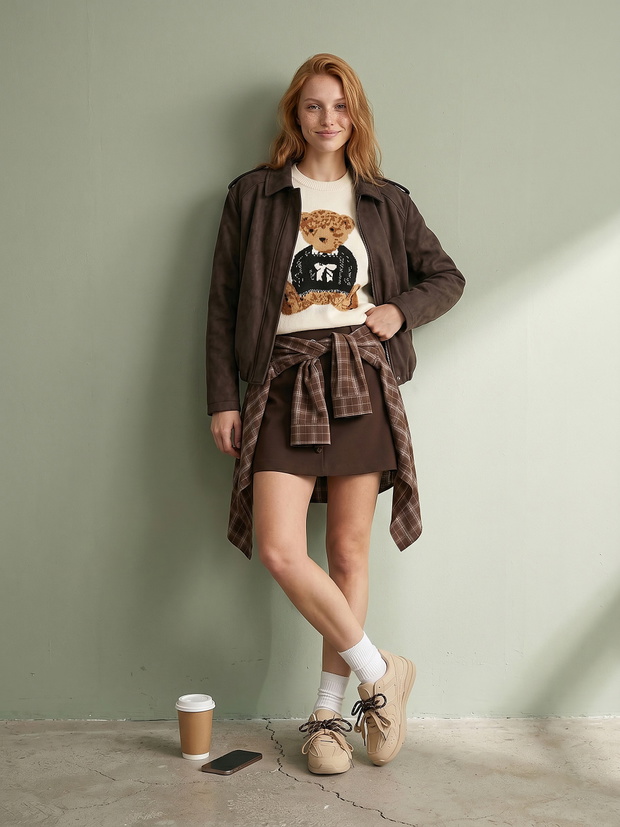 sweter z misiem