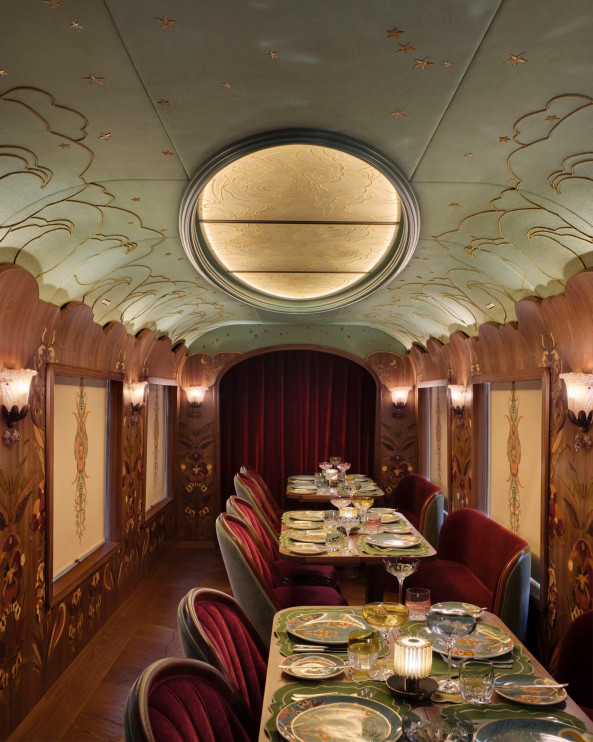 Wagon Celia w pociągu British Pullman