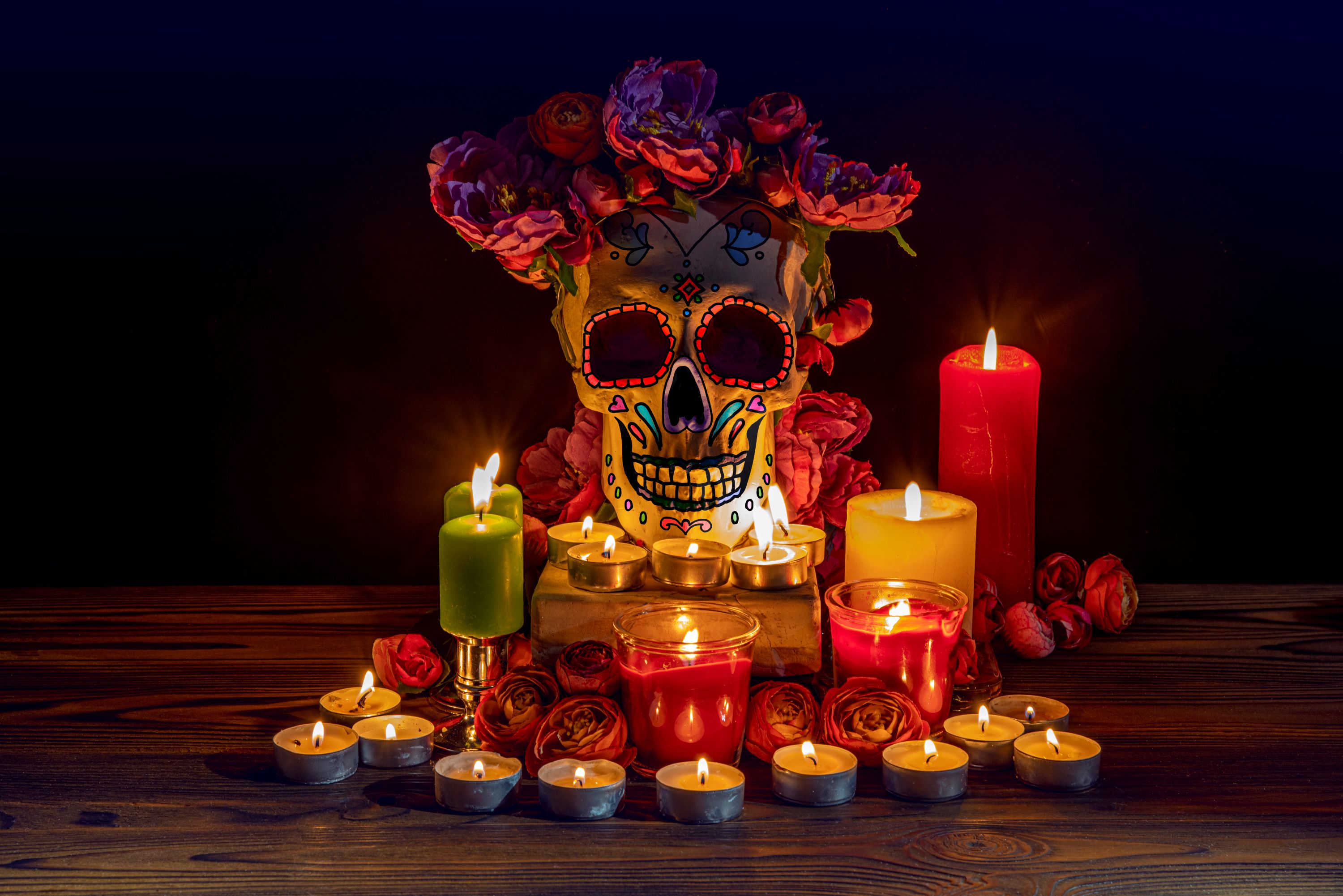 Dekoracje na Halloween 2026 w stylu meksykańskiego Día de los Muertos. Wszystkie kupiłam teraz w Sinsay za grosze!