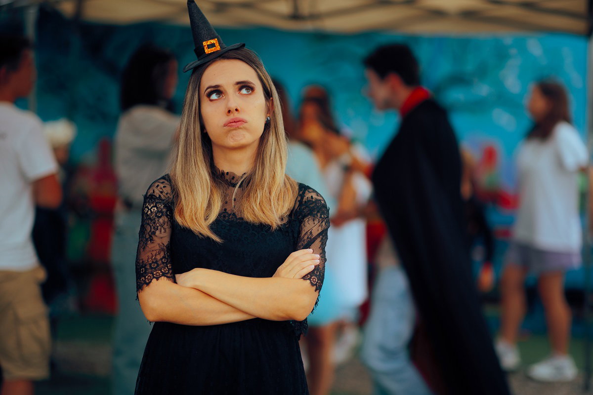 dziewczyna na Halloween