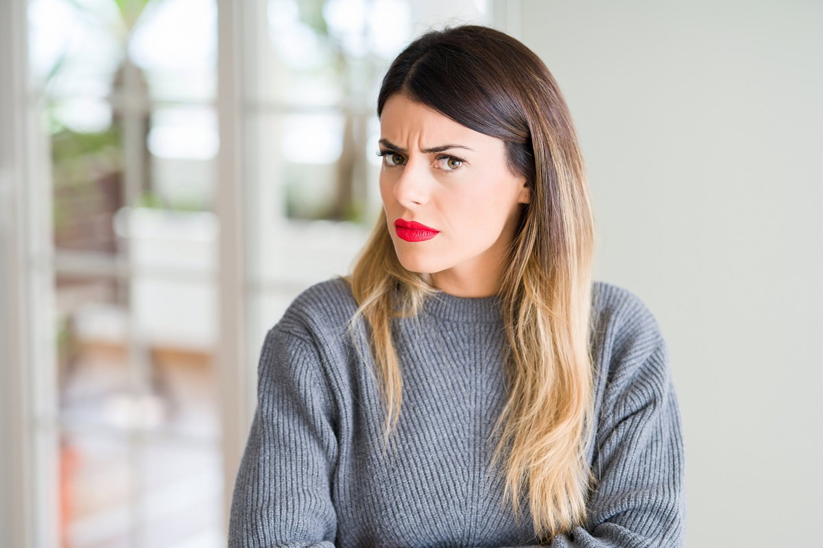 zdenerwowana dziewczyna