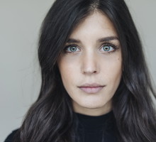 Portrait of dark-haired young woman