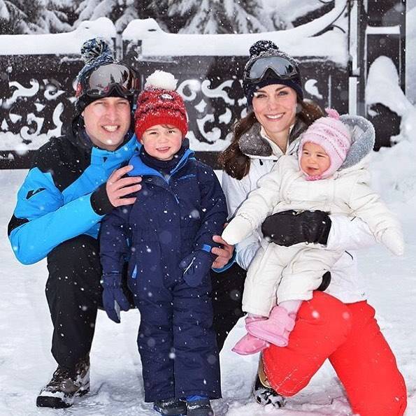 Księżna Kate i Książę William z dziećmi