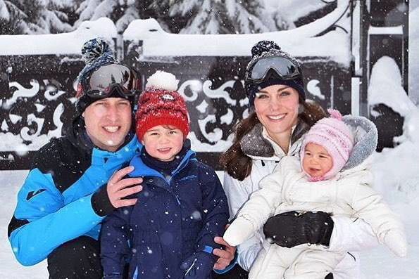 Księżna Kate i Książę William z dziećmi