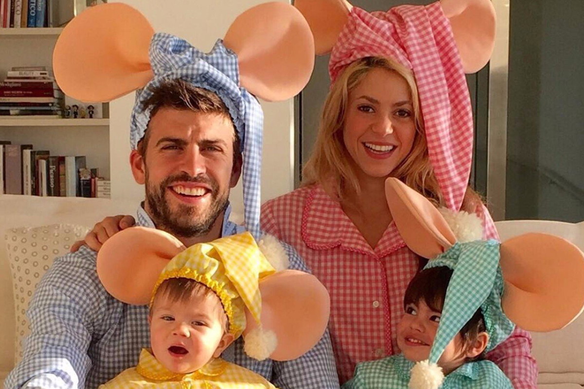 Shakira i Pique z synami