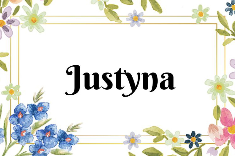 Kartka z kalendarza Justyna
