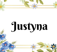 Kartka z kalendarza Justyna