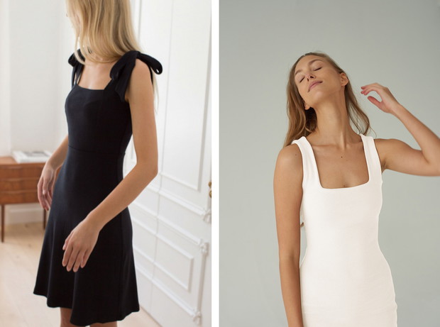 Sukienki na lato - czarna i biała