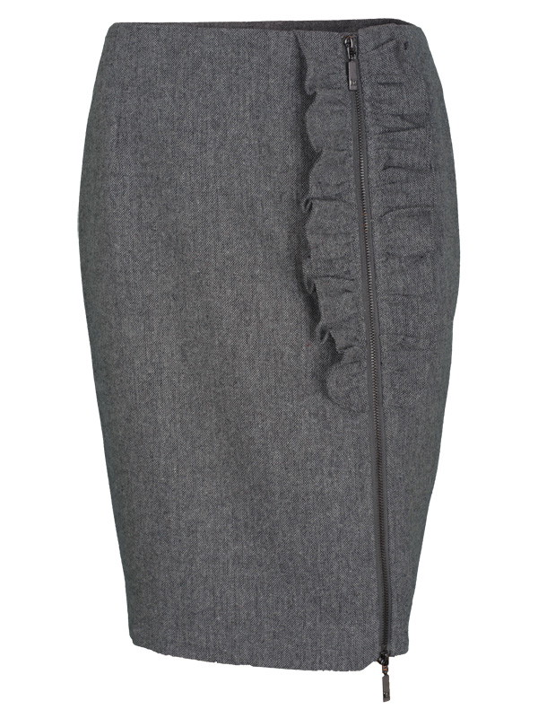 Spódnica tkaninowa z domieszką wełny