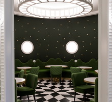Ladurée Quai des Bergues projektu studio India Mahdavi