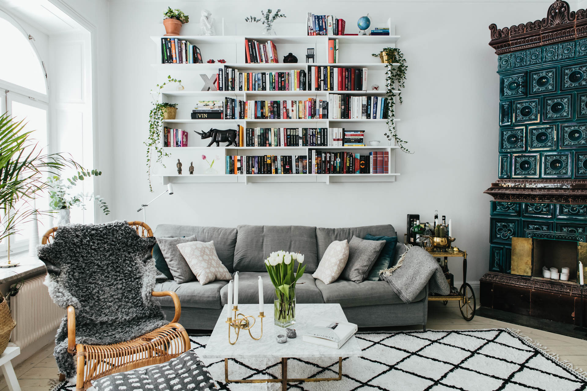 Mieszkanie w Sztokholmie skandynawski styl wnętrz