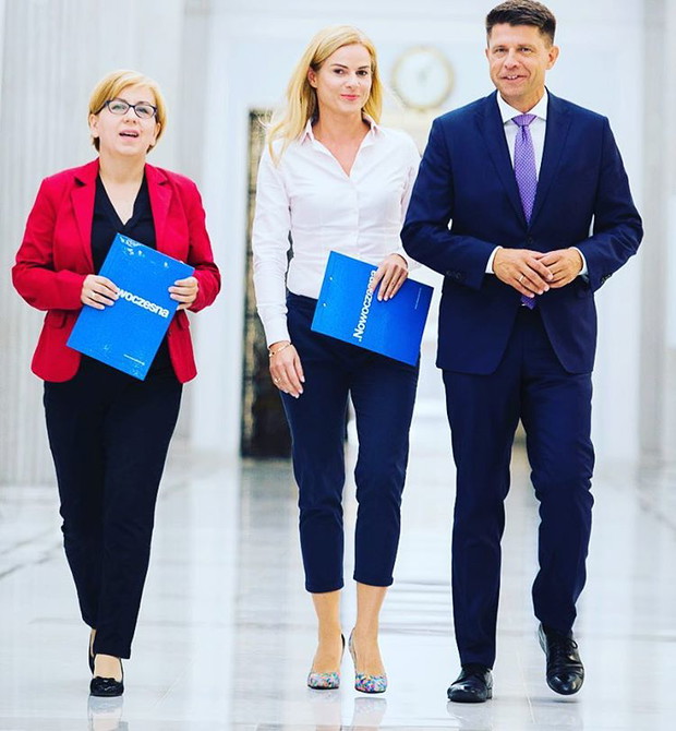 Joanna Schmidt i Ryszard Petru