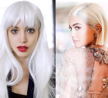 Białe włosy na jesień zimę 2017