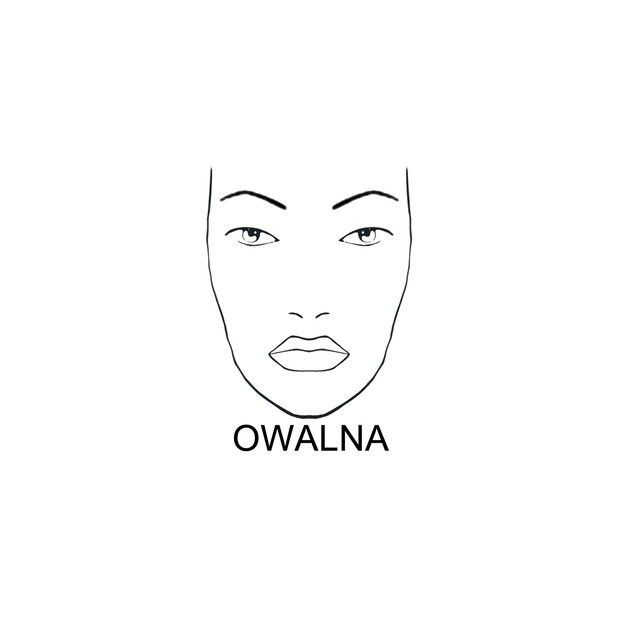 Twarz owalna jaki kształt brwi?