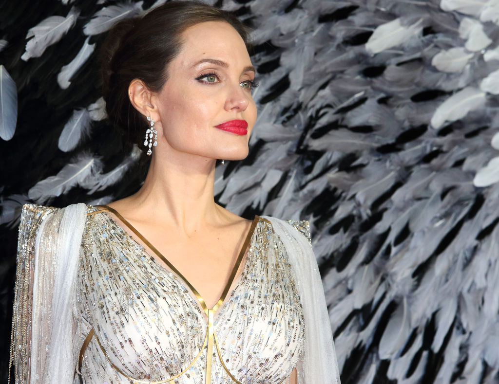 Angelina Jolie attends the Maleficent: Mistress of Evil